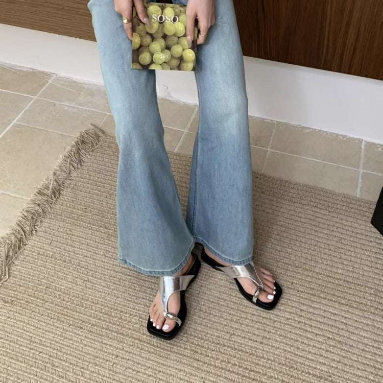 Wedge Flip-Flops Summer Outdoor Seaside Beach Slippers Roman Shoes