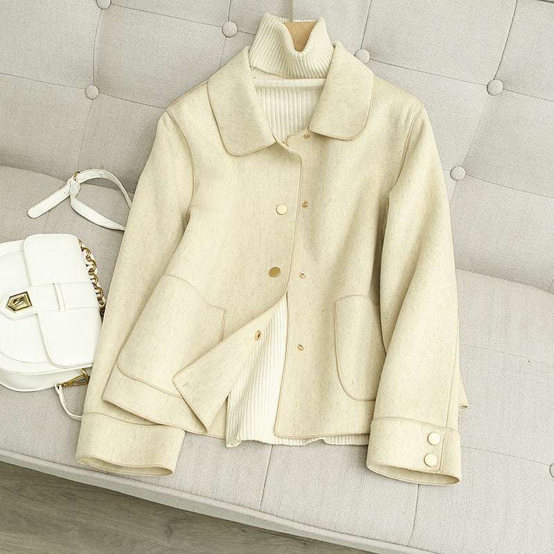 Double-sided Woolen Coat Women Short Short Woolen Coat Women