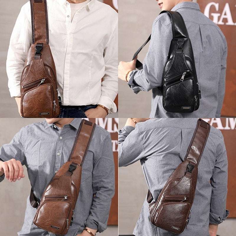 Men USB Charging Bag Men