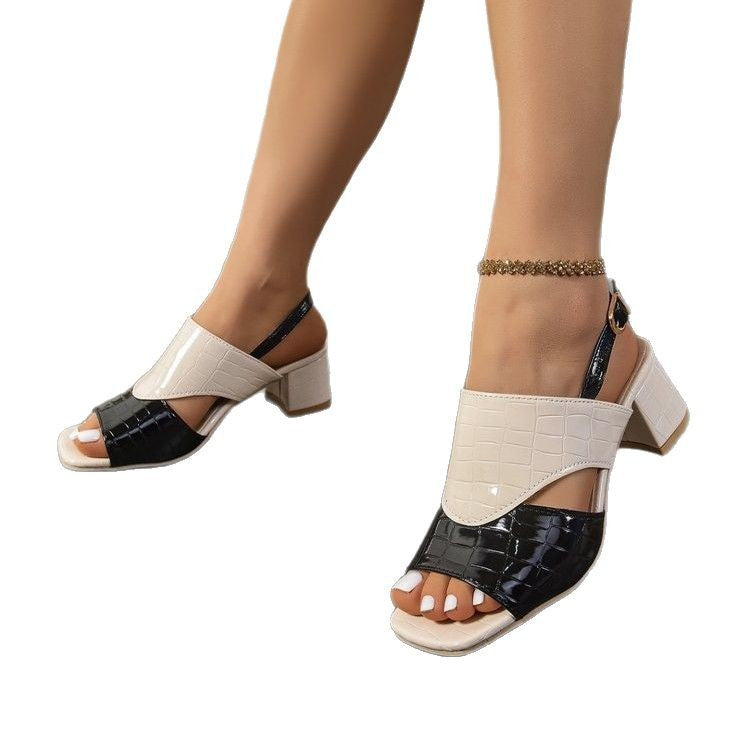 Women's Mid-heel Chunky Heel Sandals
