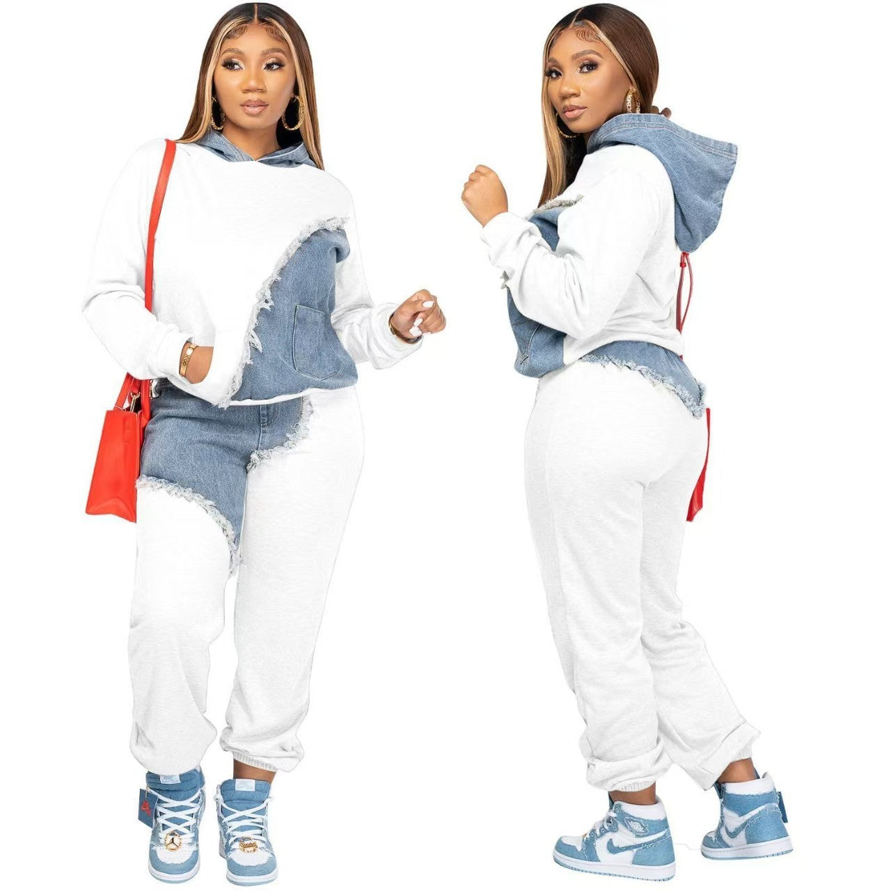 Women's Fashion Ankle-tied Long Sports Sweater Suit