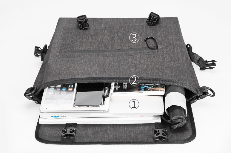 Waterproof messenger shoulder bag men