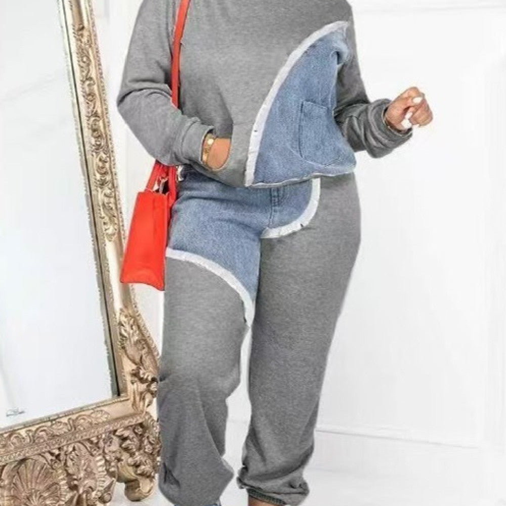 Women's Fashion Ankle-tied Long Sports Sweater Suit