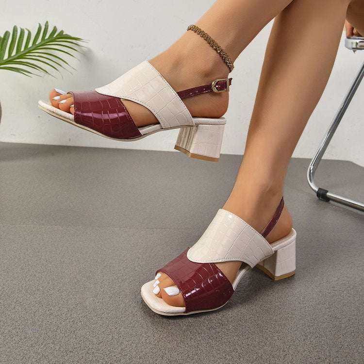 Women's Mid-heel Chunky Heel Sandals