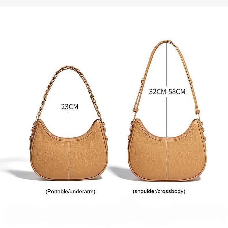 Litchi Grain Single-shoulder Bag