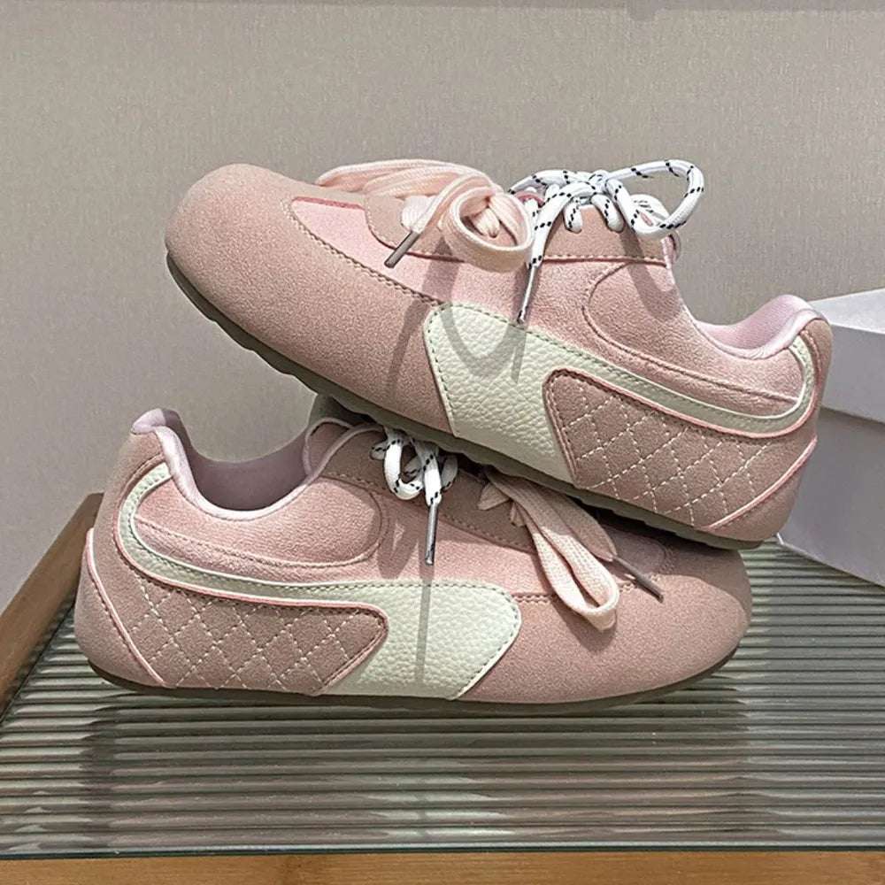 Contrast Flat Sneakers
