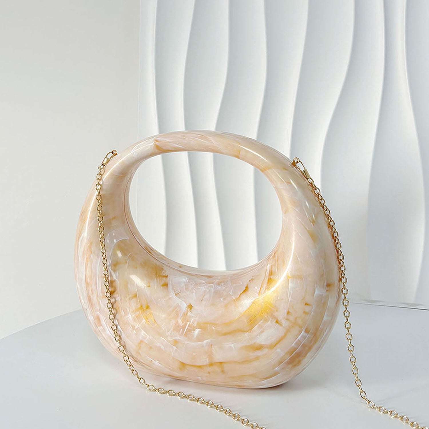 Handbag Stone patterned Banquet Bag Simple and Large Capacity