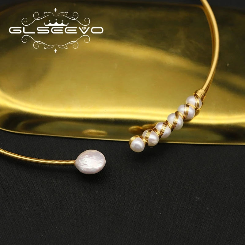 Natural Freshwater Pearl Choker fashion necklace for Women