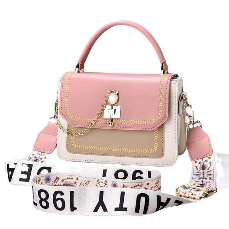 Wide Shoulder Strap Shoulder Bag