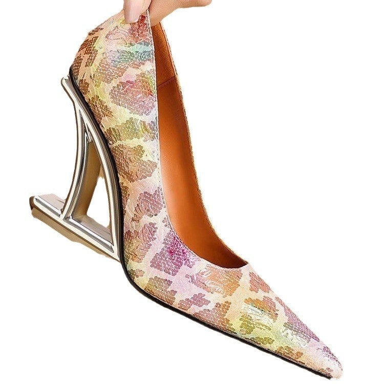 Pointed Toe Niche Sexy Plus Size High Heels