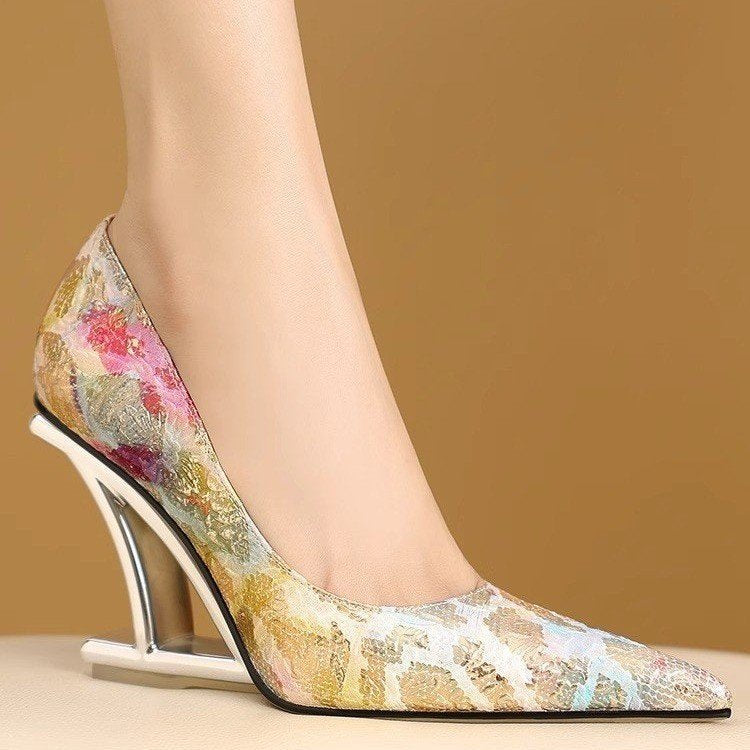 Pointed Toe Niche Sexy Plus Size High Heels