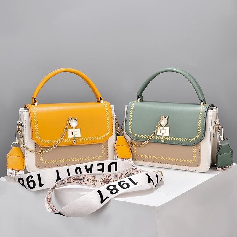 Wide Shoulder Strap Shoulder Bag