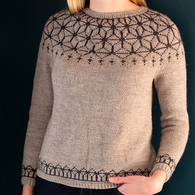 New Sweater Women's Round Neck Multicolor Loose Fashion Pullover