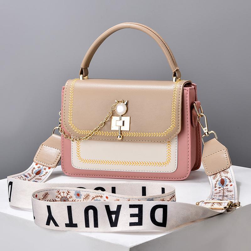 Wide Shoulder Strap Shoulder Bag