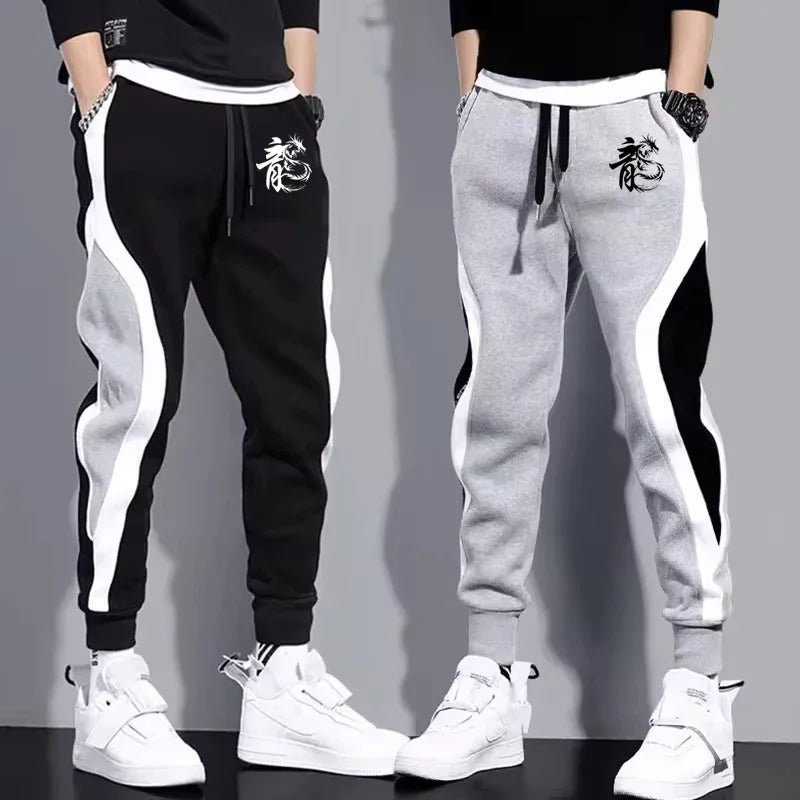 Dragon Print Casual  Pants