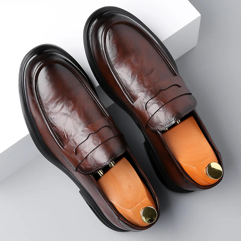 High Quality Fashionable Loafers Leather Men Business Formal Casual Leather Shoes
