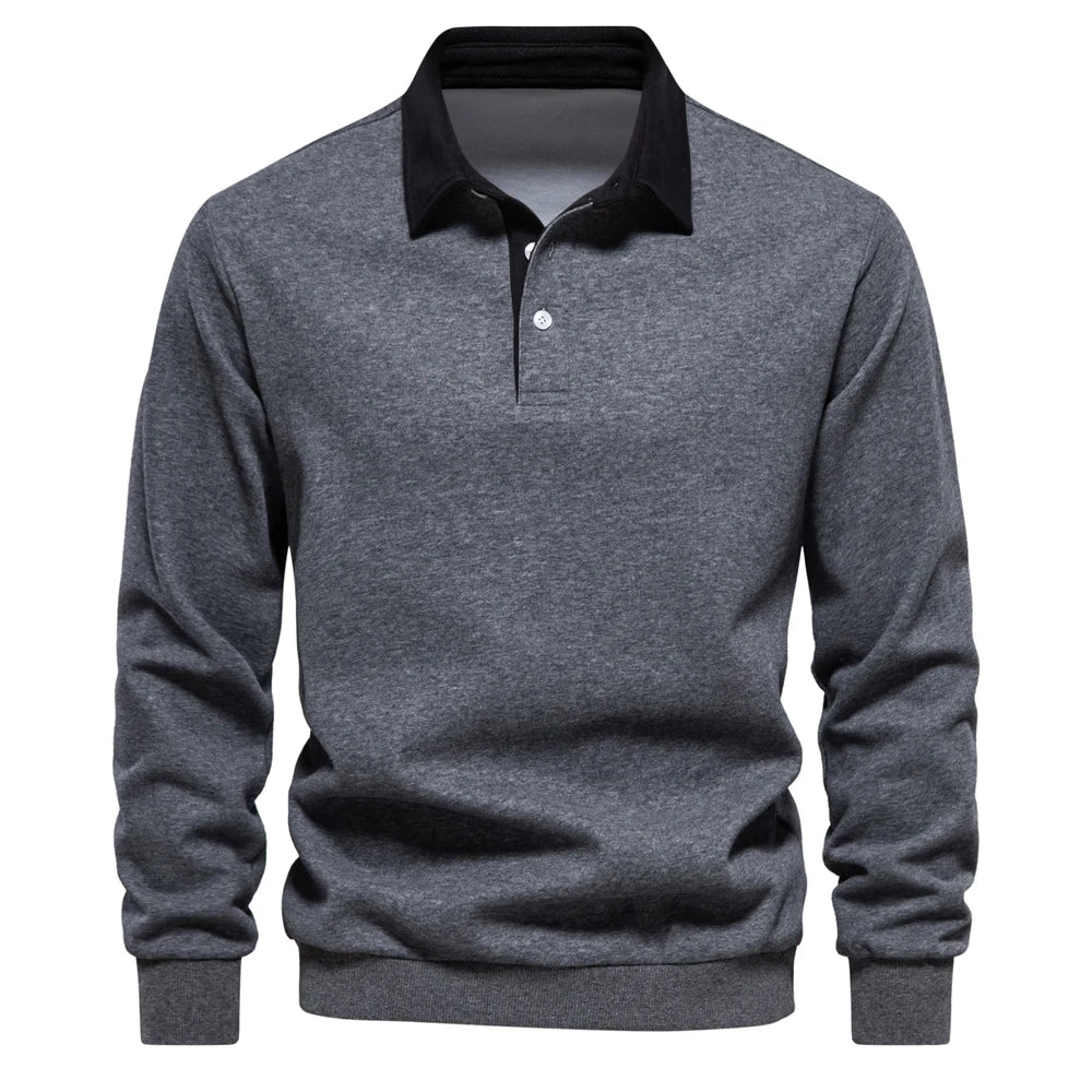 Fashion Design Polo Neck Sweatshirts for Men