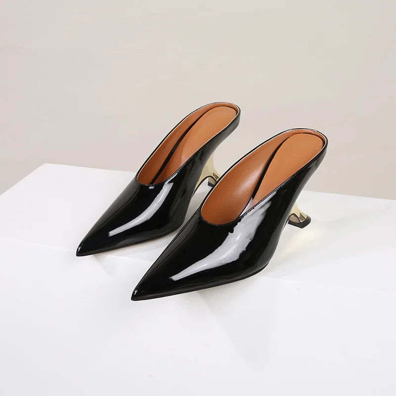 Platform Wedges High Heels Mule Women Slipper Pumps