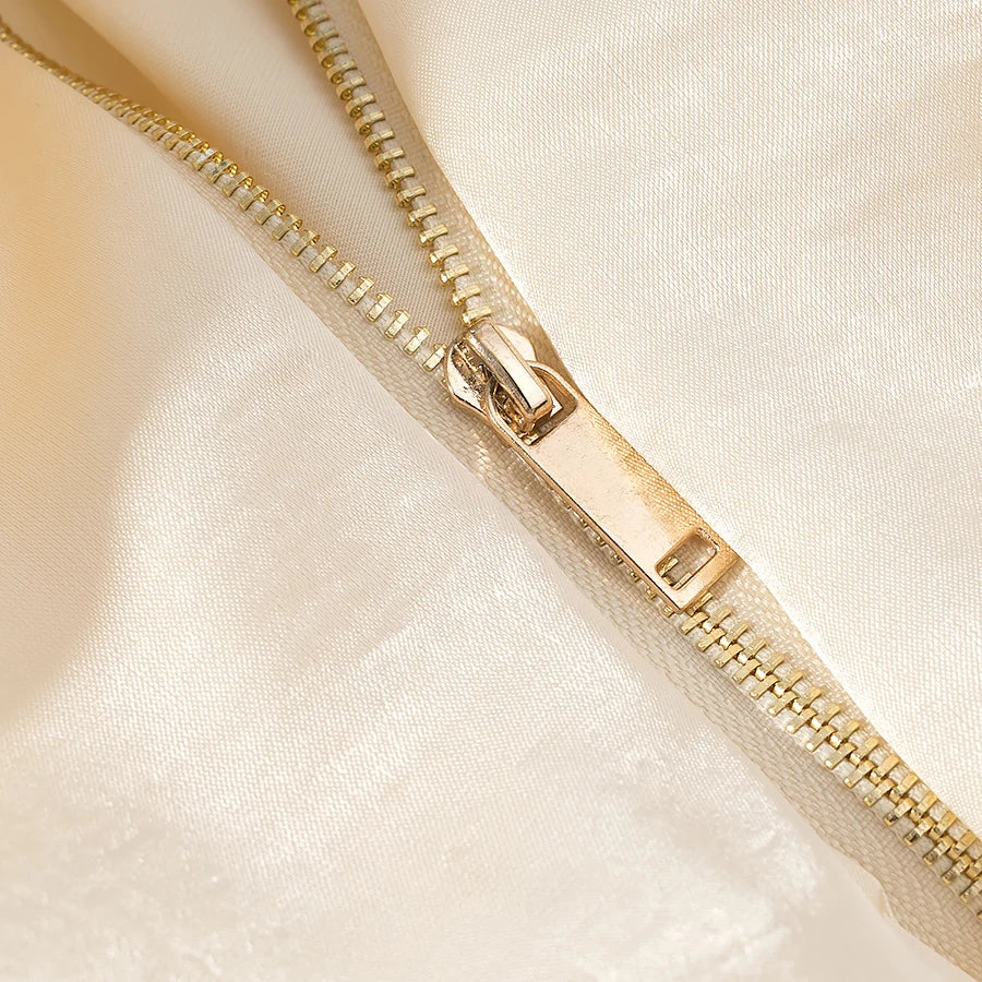 WOMAN Fashion European and American Summer New Product Silk Texture Pilot Jacket