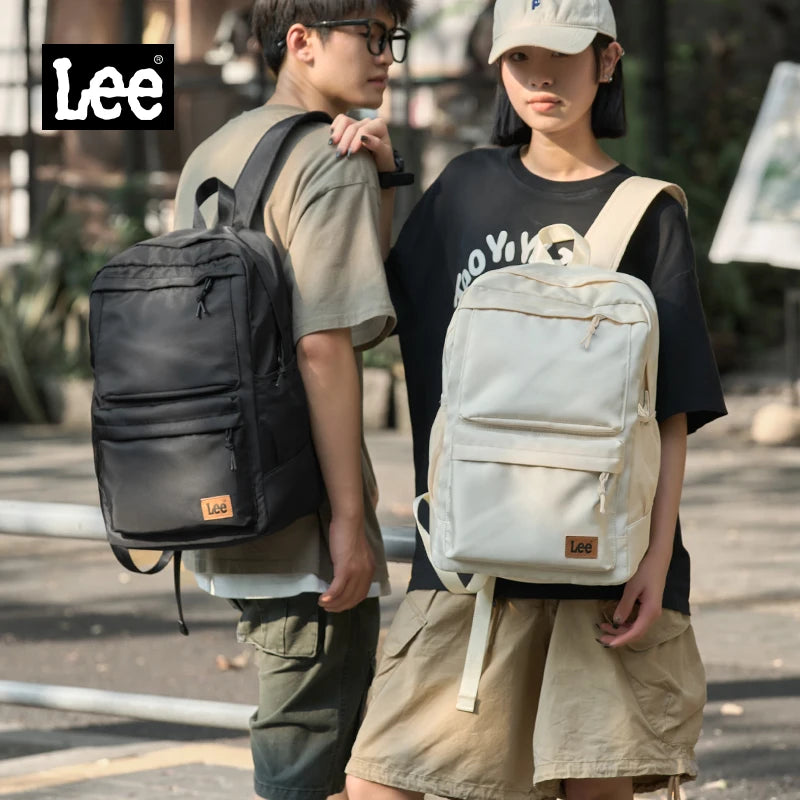 LEE Classics Black Unisex College Student School Bag