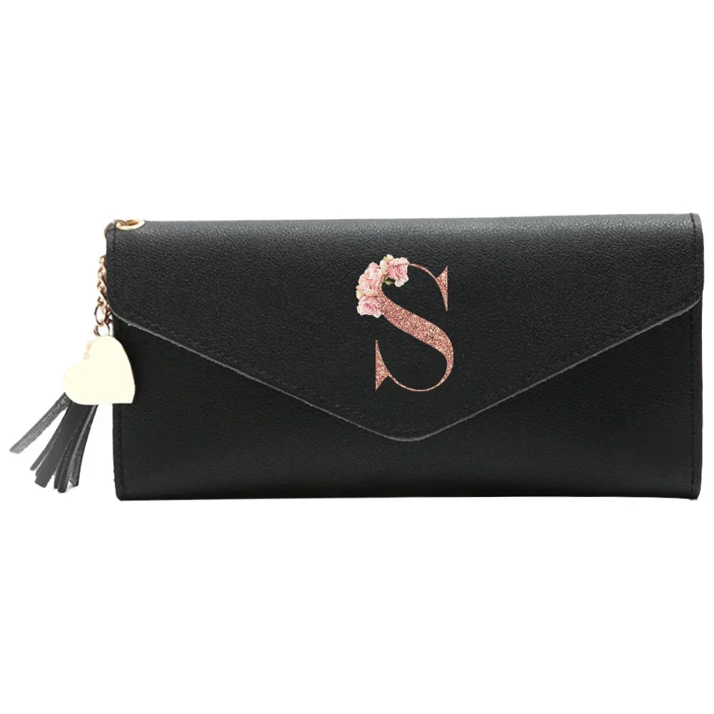 Wallet Black Small Leather Coin Purse Blocking Wallet