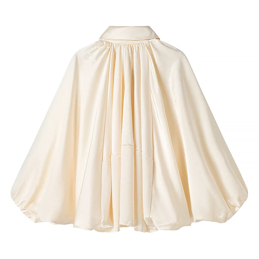 WOMAN Fashion European and American Summer New Product Silk Texture Pilot Jacket