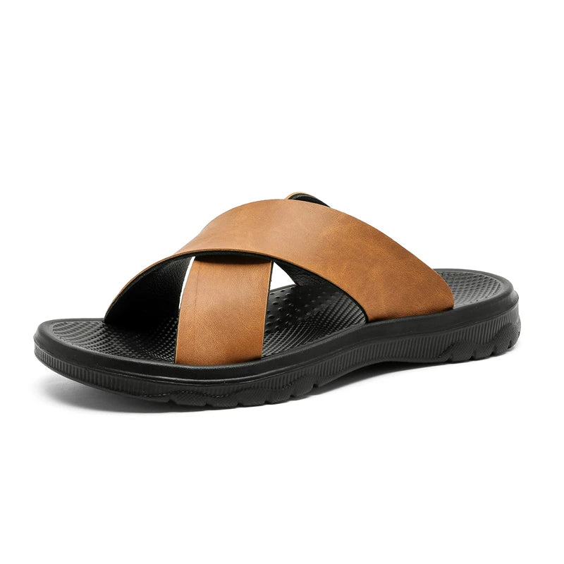 Italian PU Leather Slippers
