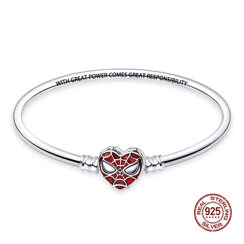 925 Silver Disney Original 17-20CM Gypsophila Snake Bones Chain Bracelet for Women