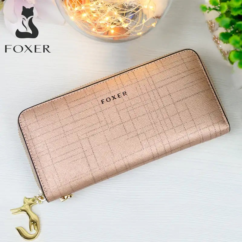 FOXER Women Split Leather Wallet