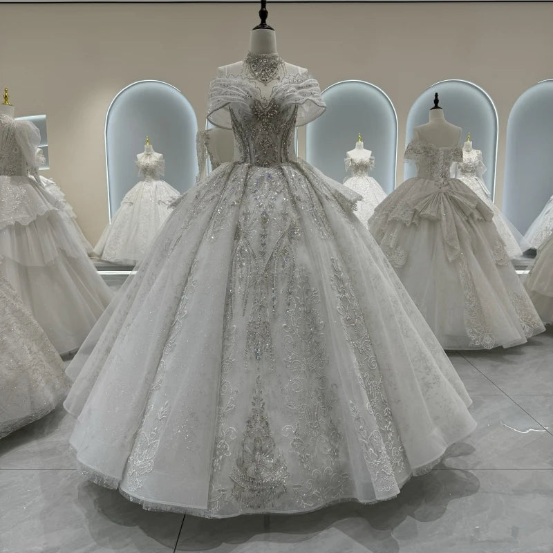 Customized Luxury Dubai Sweetheart Wedding Dresses