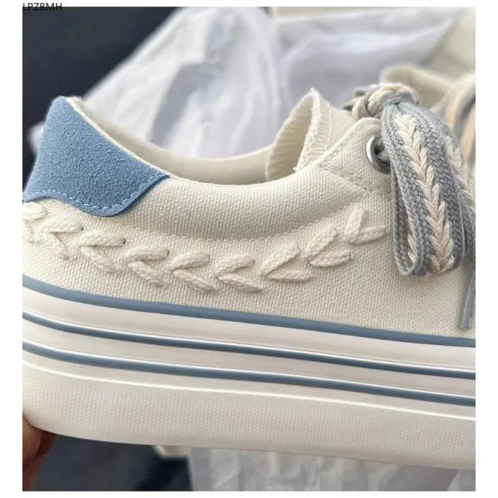 Women Canvas Skate Shoes Casual Flats Sneakers