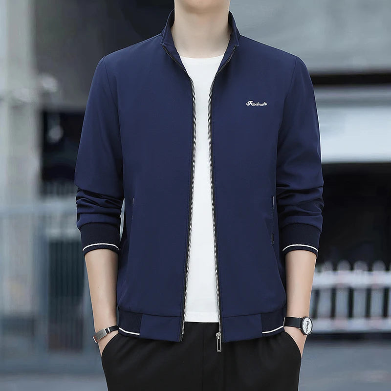 Spring Autumn New Men Lapel Jacket