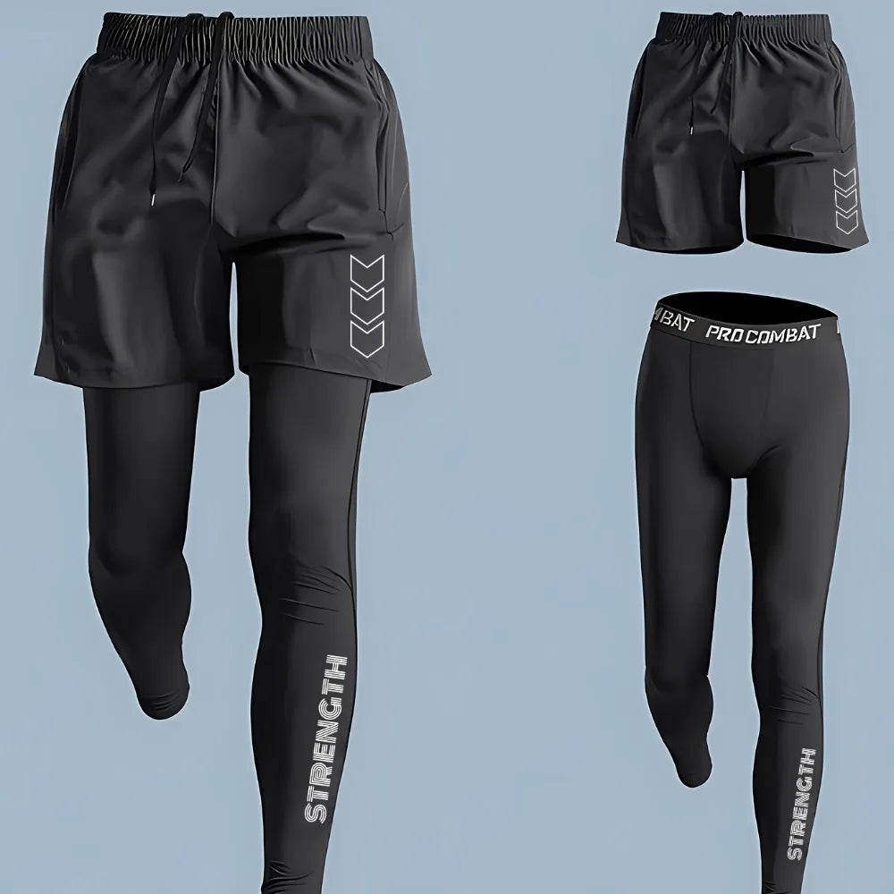 Men Training Athletic Pants Quick Dry Running Leggings