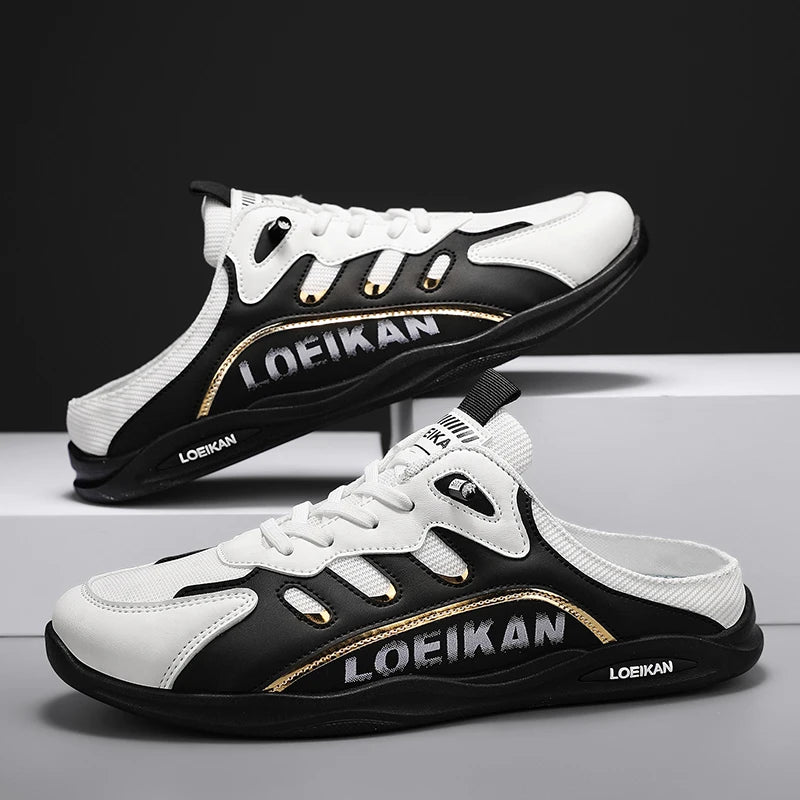 Men's plus size casual mesh slippers