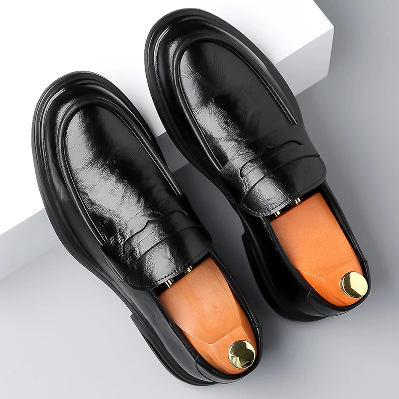 High Quality Fashionable Loafers Leather Men Business Formal Casual Leather Shoes