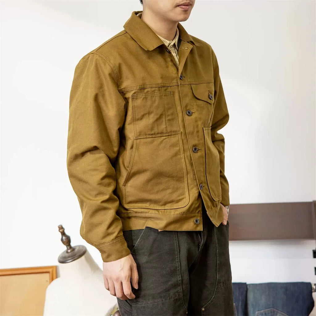 Red Tornado Waxed Canvas Cruiser Jacket