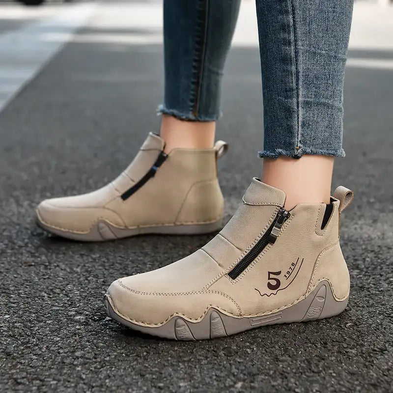 New Spring Women Ankle Boots Outdoor Casual Walking Boots