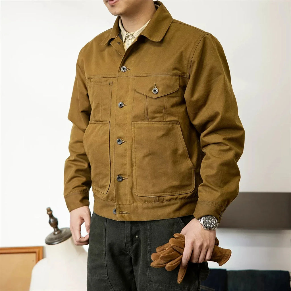 Red Tornado Waxed Canvas Cruiser Jacket