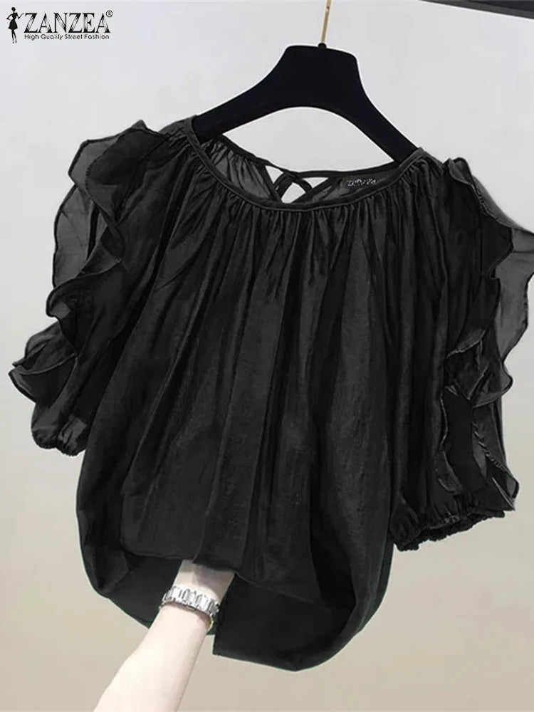 Women's Cold-Shoulder Blouses