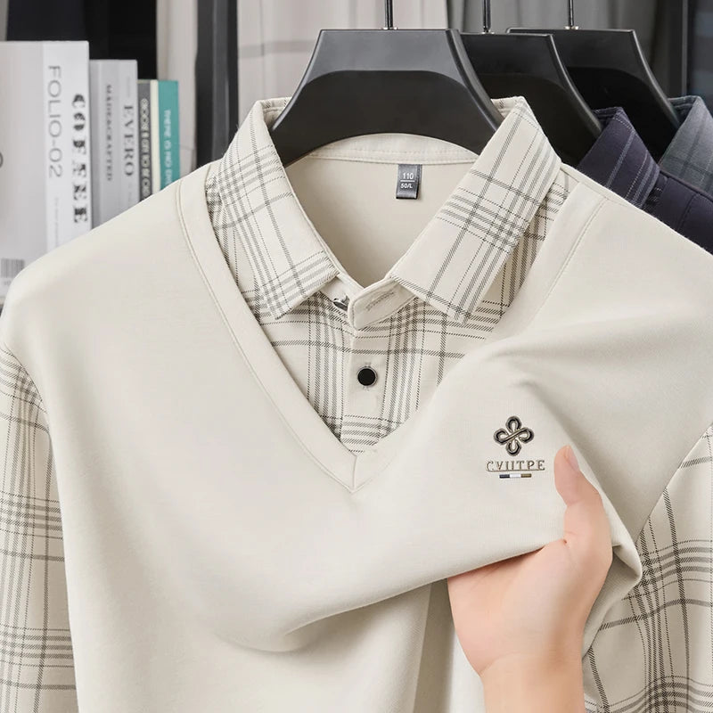 TFETTERS Long Sleeve Polo Shirt