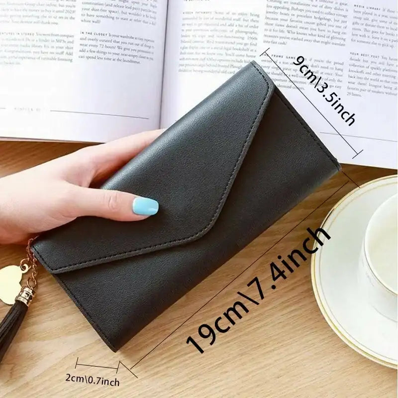 Wallet Black Small Leather Coin Purse Blocking Wallet