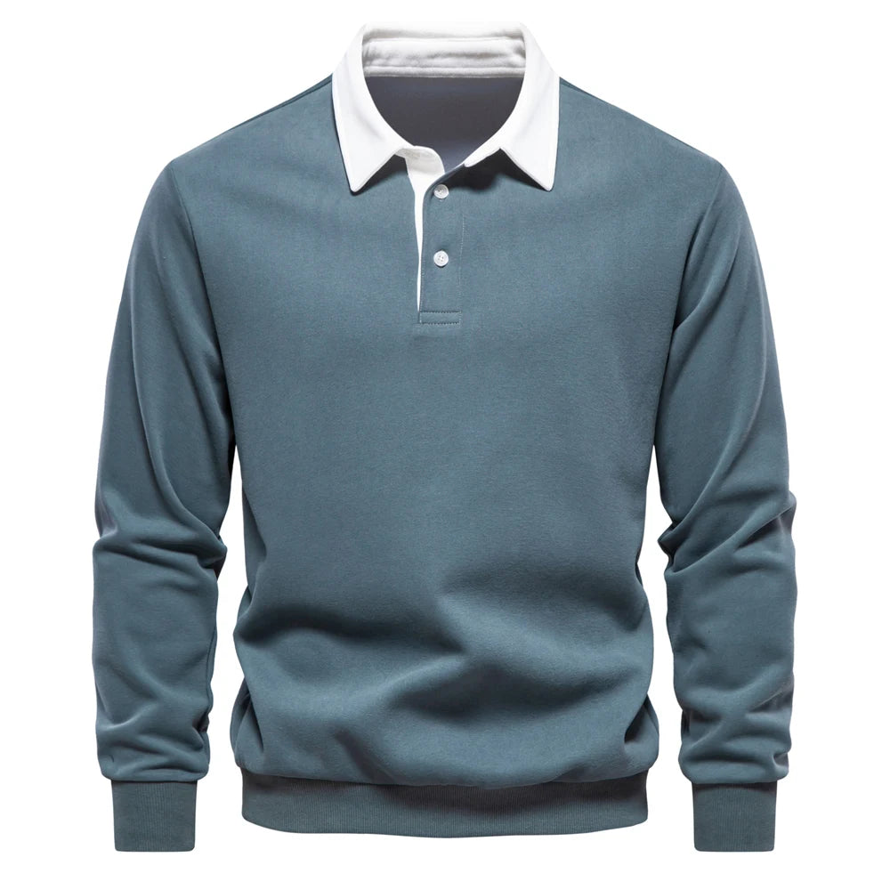 Fashion Design Polo Neck Sweatshirts for Men