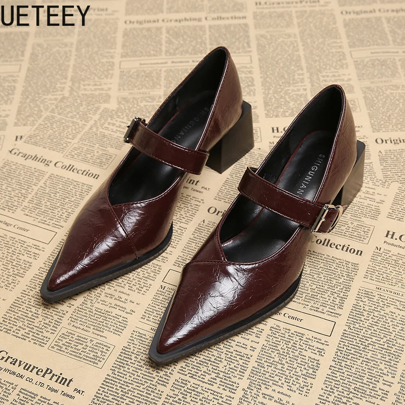 Designer Vintage Pointed-Toe Shoes