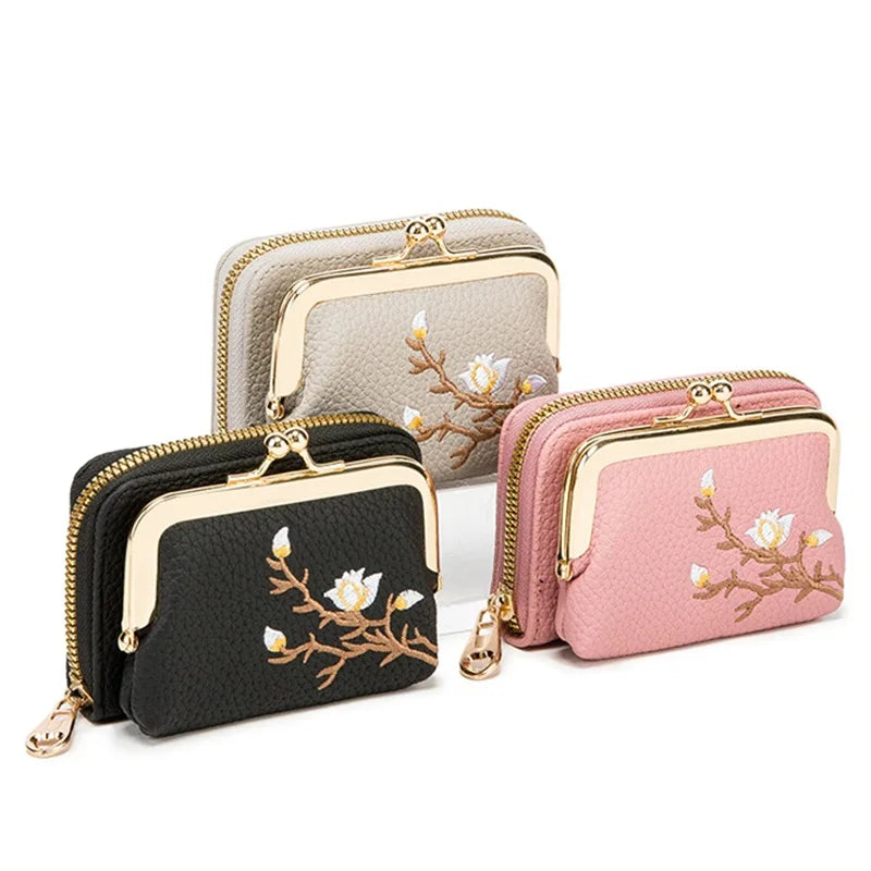 Women's PU Leather Short Wallet