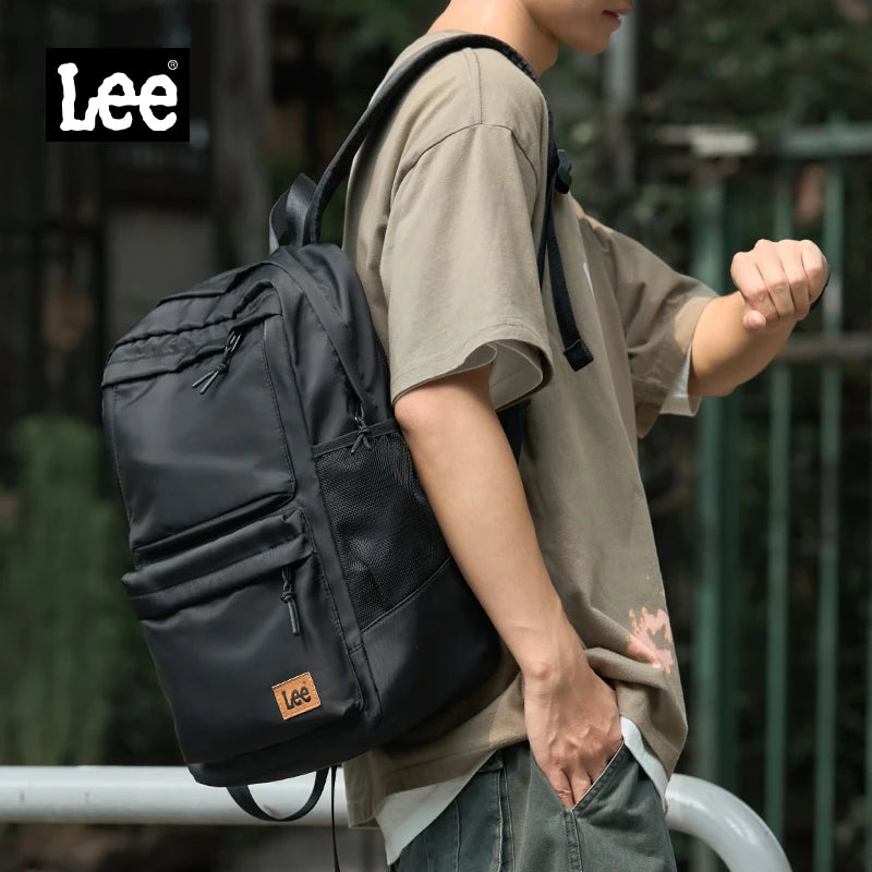 LEE Classics Black Unisex College Student School Bag