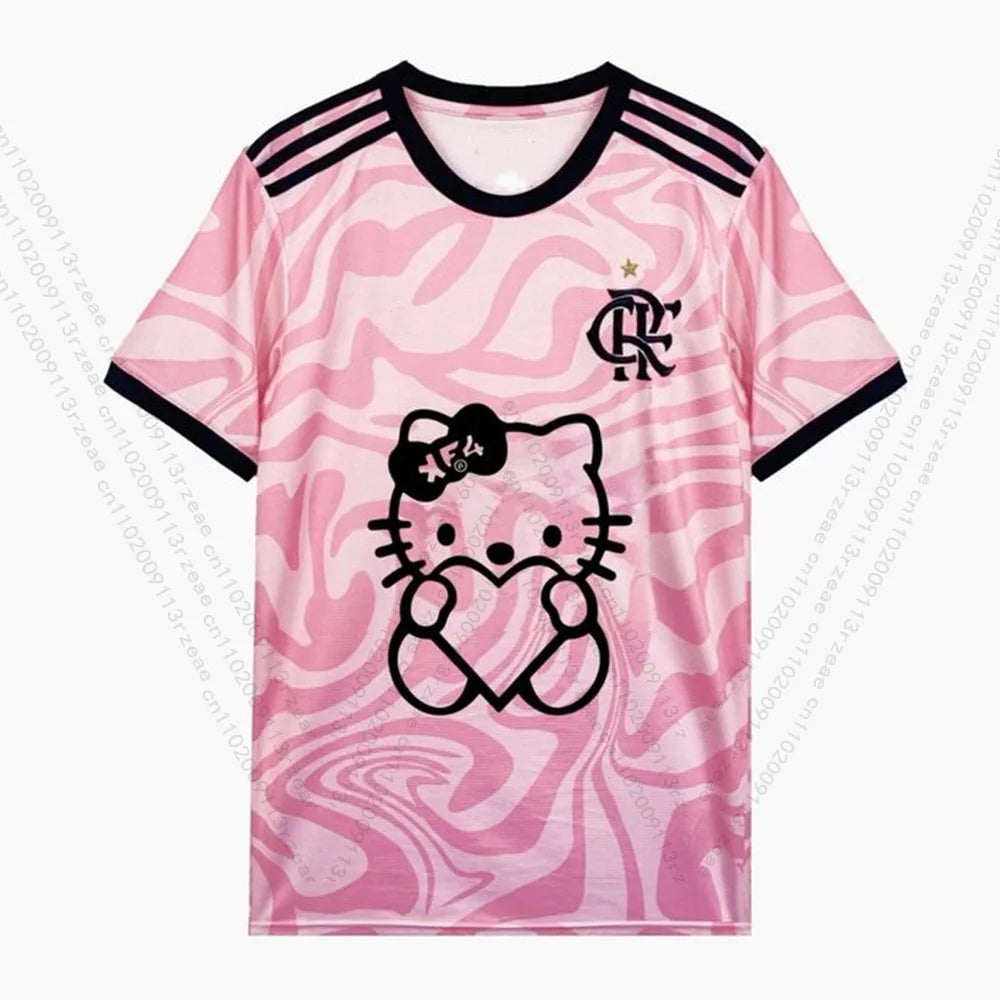 Sanrio Hello Kitty Cute Cartoon Football Jersey Print T-shirt