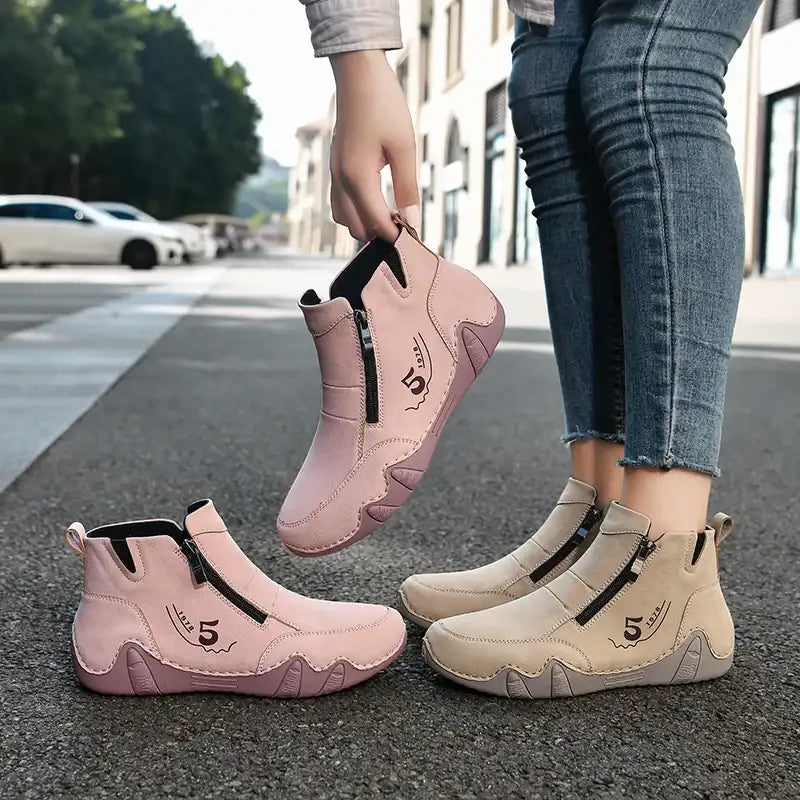 New Spring Women Ankle Boots Outdoor Casual Walking Boots