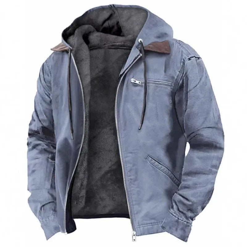 Men's Jacket New Fashion Casual Hooded Zipper Coat
