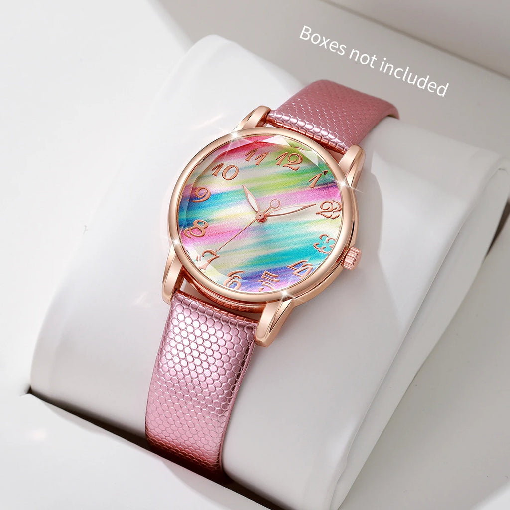 Women Fashion Leather Strap Watch