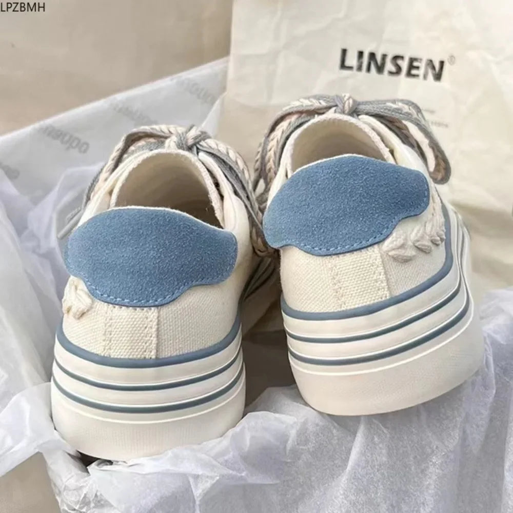 Women Canvas Skate Shoes Casual Flats Sneakers